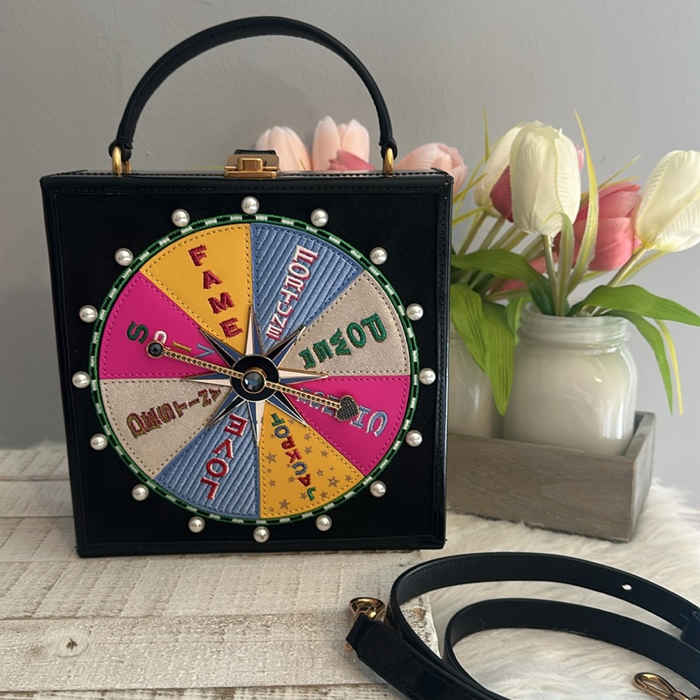 Kate spade fortune favors 3D embellished wheel bag - Picture 2 of 13